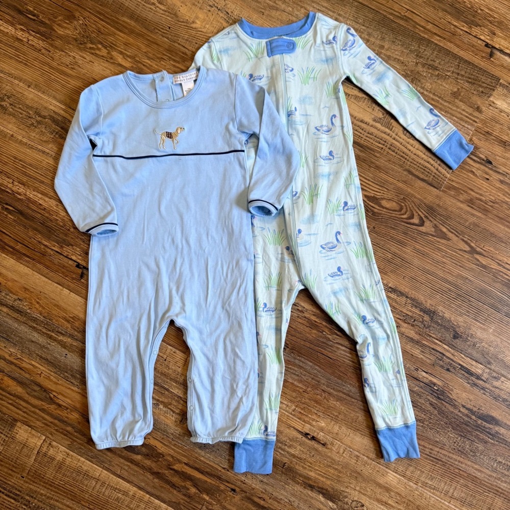 The‎ Beaufort Bonnet Company Pajamas Romper 18/24 2T Duck Dog Knox's Night TBBC